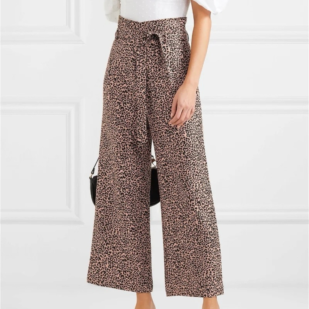 Reformation Jackie Cropped Linen Pants